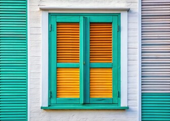 Obraz premium White wooden shutters deliver an inviting texture, perfect for home decor and design projects, enriching environments with a blend of style and warmth in any setting.