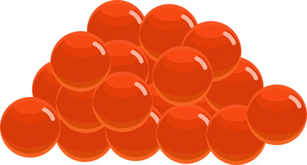 Red caviar Salmon fish