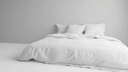 White Comfort Background in Hotel Rooms offers a serene and inviting atmosphere. A perfect blend of elegance and relaxation for guests seeking a luxurious stay
