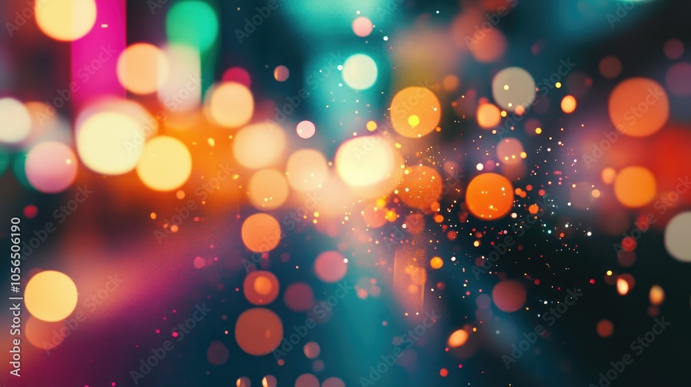 Aufkleber Code fragments and bokeh lights, creating an abstract digital feel with a techy edge