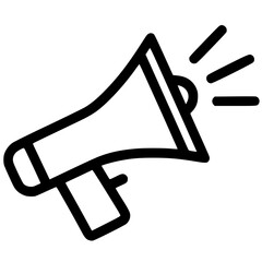 Megaphone silhouette vector design