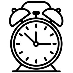 Alarm clock silhouette