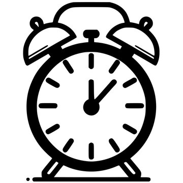 recommend clip art: Alarm clock silhouette