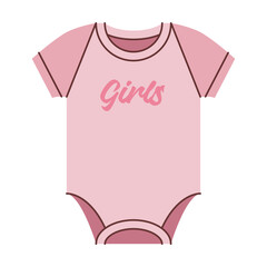 Baby Girl Clothing Illustration