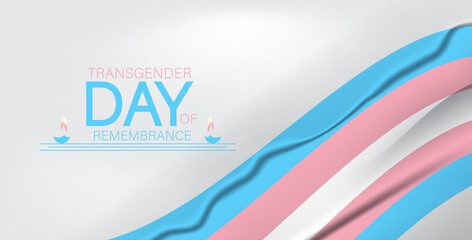 Fototapeta premium A respectful backdrop for Transgender Day of Remembrance