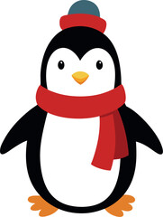 Cute Penguin Vector art illustration eps
