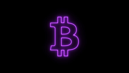 Bitcoin icon on black background. Exploring the Digital Financial Revolution: Cryptocurrency, Blockchain, and the Future of Decentralized Finance in a Global Economy