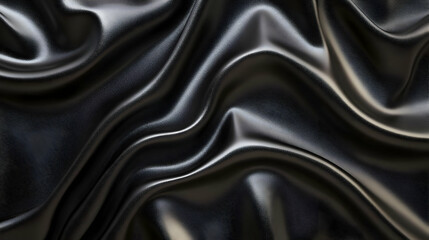Obraz premium Abstract Black Leather Texture Background - 3D Render