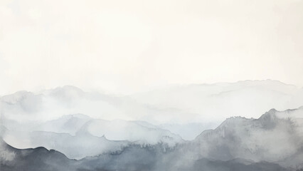 Obraz premium Abstract horizontal watercolor background. Hand drawn vector texture. Brush stroked painting pastel color watercolour