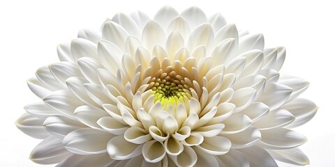 Large white flower with a prominent center and curved petals, flower, garden, plant, stem, large