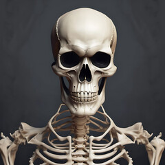 Skeleton Head and Torso Art
