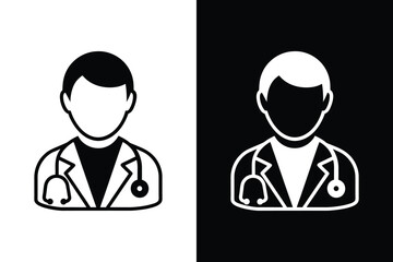 Comprehensive Physician Icon. Flat Graphics for Healthcare Applications