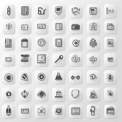 set of icons for web
