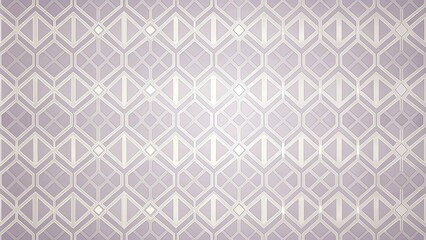 Fototapeta premium Soft pastel purple wallpaper with subtle geometric shapes in cream and gray, geometric shapes, serene
