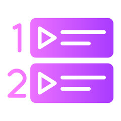 Obraz premium chapter gradient icon