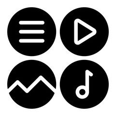 multimedia glyph icon