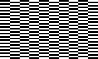 black and white fabric, Two tone black strip and Checkerboard repeat pattern, replete image, design for fabric design printing or background or print structure