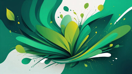 abstract background with flowers