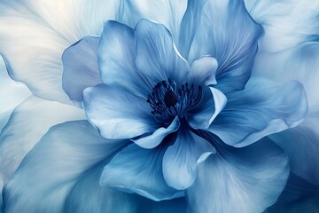 Blue Flower Close-up