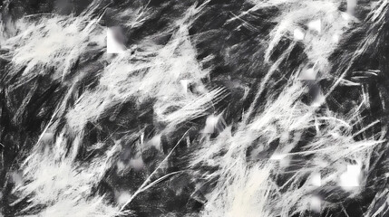 A charcoal sketch of an abstract textile design, with soft, smudged lines. Charcoal Smudging. Illustration