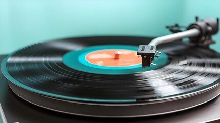 Vintage Vinyl Record Player