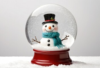 Cozy Snowman Snow Globe