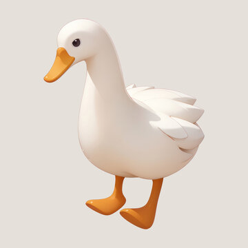 goose duck cartoon illustration