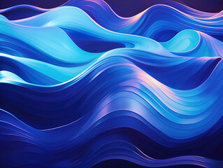 Obraz premium Abstract Blue and Purple Waves