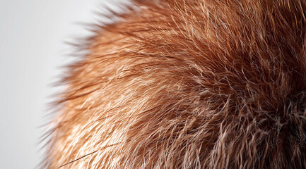 Fototapeta premium A striking fuzzy brown kiwi stands out against a bright white background, perfect for nature lovers
