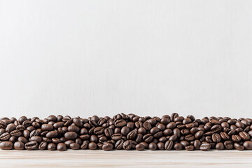 Coffee Beans on White Background