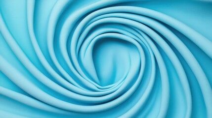 A vibrant blue fabric twist showcasing smooth, flowing texture ideal for backgrounds or design projects.