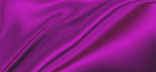 Luxurious Purple Satin Fabric with Smooth Flowing Waves - Elegant Abstract Background.