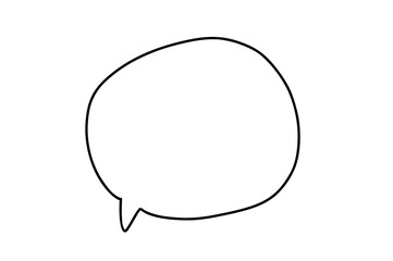 シンプルな吹き出しイラスト素材