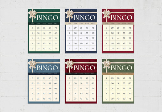 Chrismas Bingo Card Template