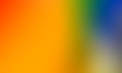 Abstract blurred background image of red, orange, green, blue colors gradient used as an illustration. Designing posters or advertisements.