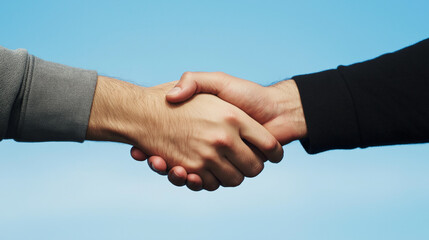 A handshake between a candidate and an interviewer, symbolizing job offers and hiring success. 