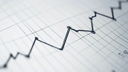 Naklejka premium Colorful line graph and bar chart showcasing data trends 