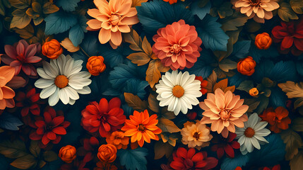 Floral Illustration: A Vibrant Tapestry of Flowers