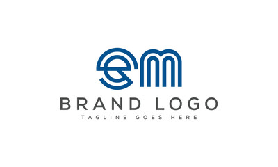EM logo design vector template design for brand.