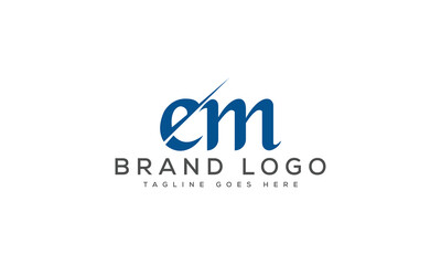 EM logo design vector template design for brand.
