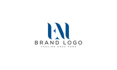 Fototapeta premium EM logo design vector template design for brand.