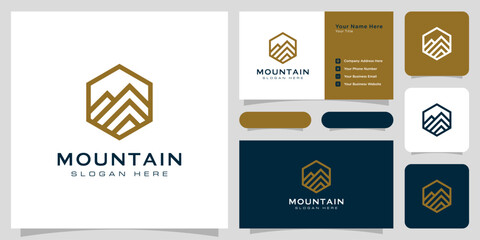 mountain logo vector design template