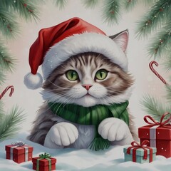 Festive Feline Frolic