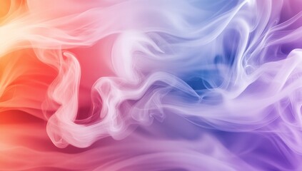Abstract Smoke in Rainbow Hues