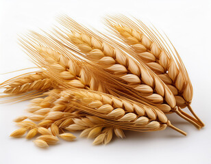 barley isolated on white background