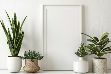 Simple plant arrangement tailored for poster use