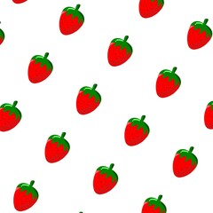 cute strawberry fruit pattern for the background