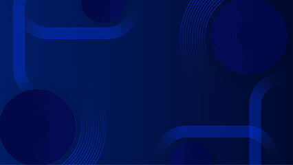 Abstract Blue Geometric Background With Circular Patterns. Elegant abstract blue design geometric shapes and circular patterns. Ideal for technology, modern art, or digital theme and professional look