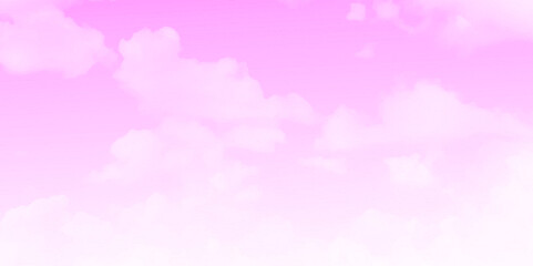 Watercolor sugar cotton clouds background