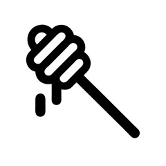 honey dipper stick icon